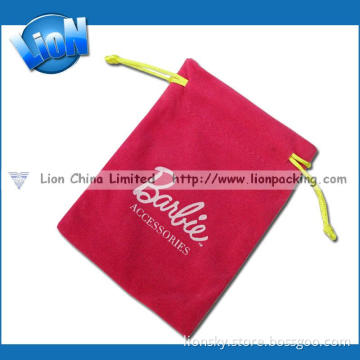Pink Wholesale Customized Logo Watch Velvet Pouch (E-005)